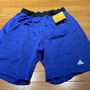 Adidas Boys size large, blue with black waist